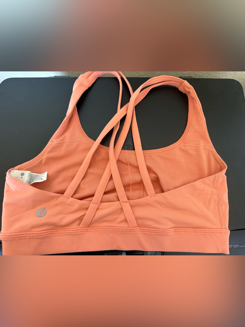 lululemon athletica Strappy Sports Bra in Coral